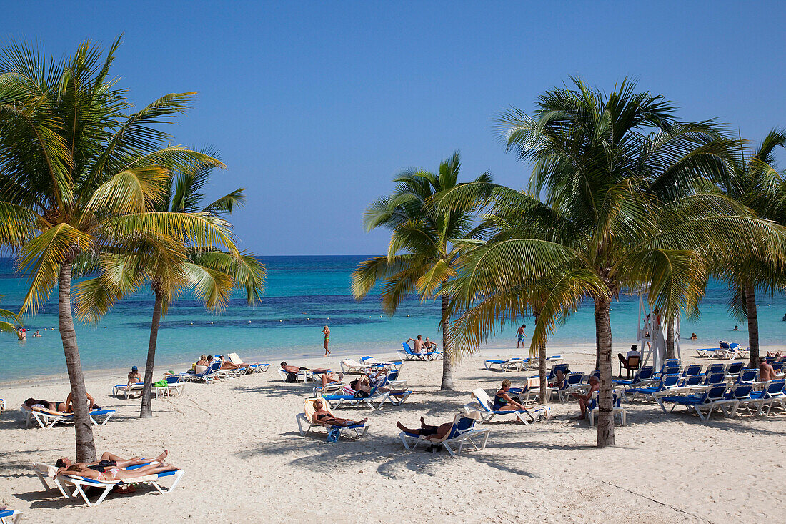 St Anns Bay - beach scene, Ocho Rios, Jamaica, Caribbean
