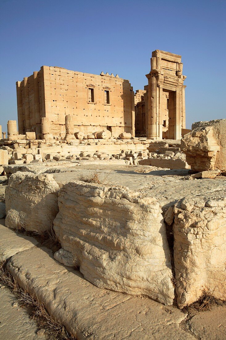Temple of Bel in the ancient site of Palmyra, Syria