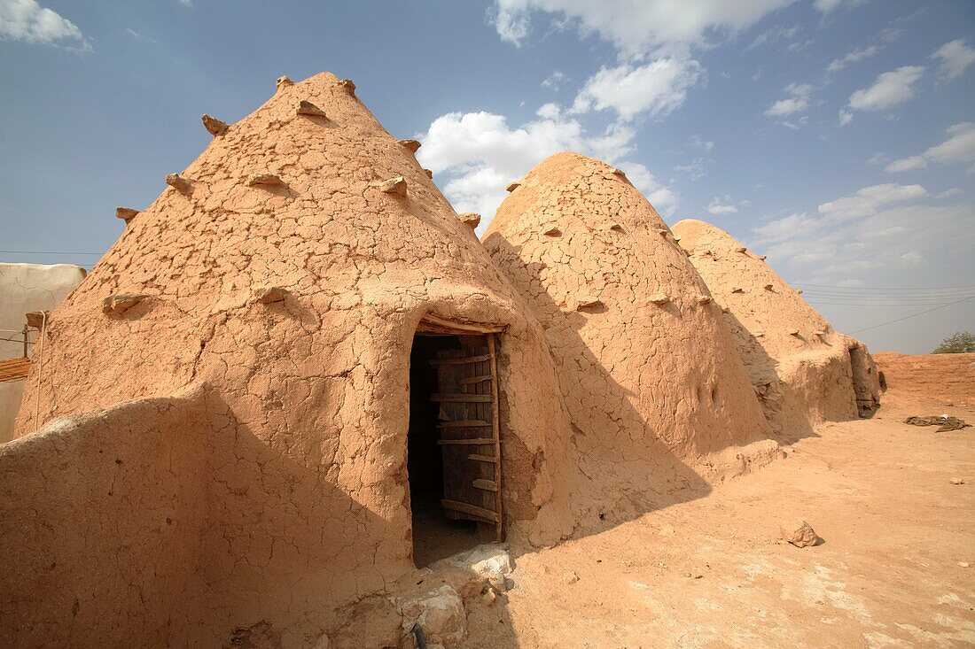 Traditional beehive houses in Sarouj village, Hama, Syria