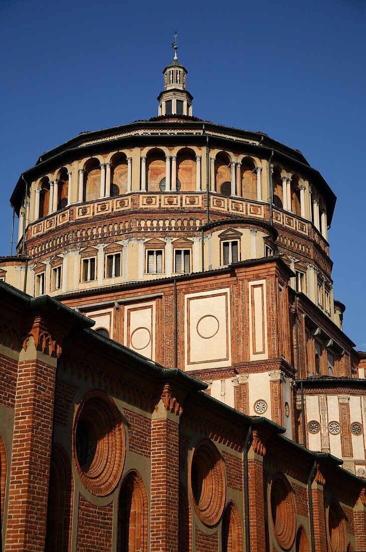 Bramante apse in Santa Maria delle Grazie Church Our Lady of Grace, Milan, Italy