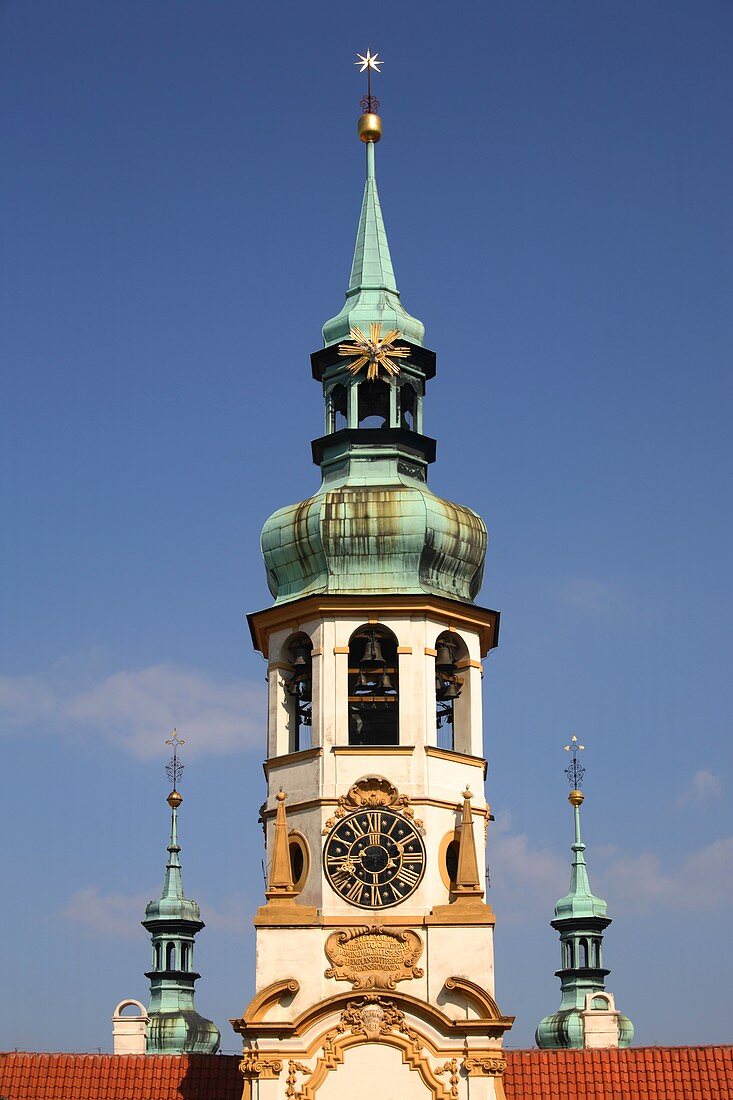 Clock Tower of Loreta monastery, Prague, Czech Republic