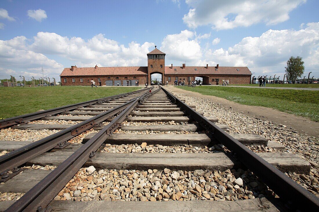 Auschwitz II Birkenau nazi concentration camp in Poland