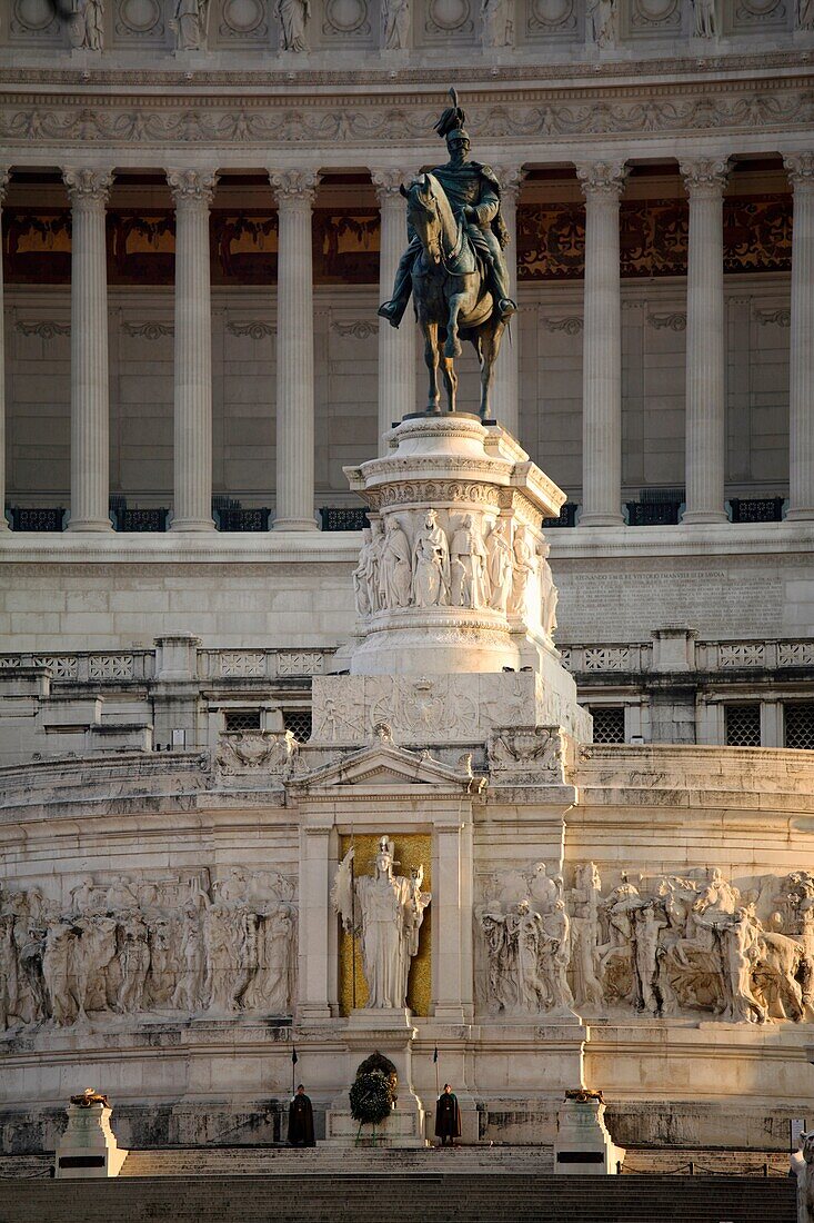 The monument of of Victor Emmanuel II at the Altar of the Fatherland, Rome, Italy