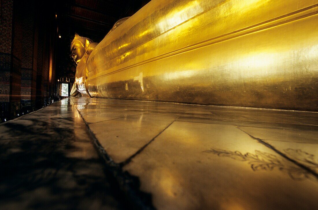 The Wat Pho, also know as Reclining Buddha, in Bangkok, Thailand