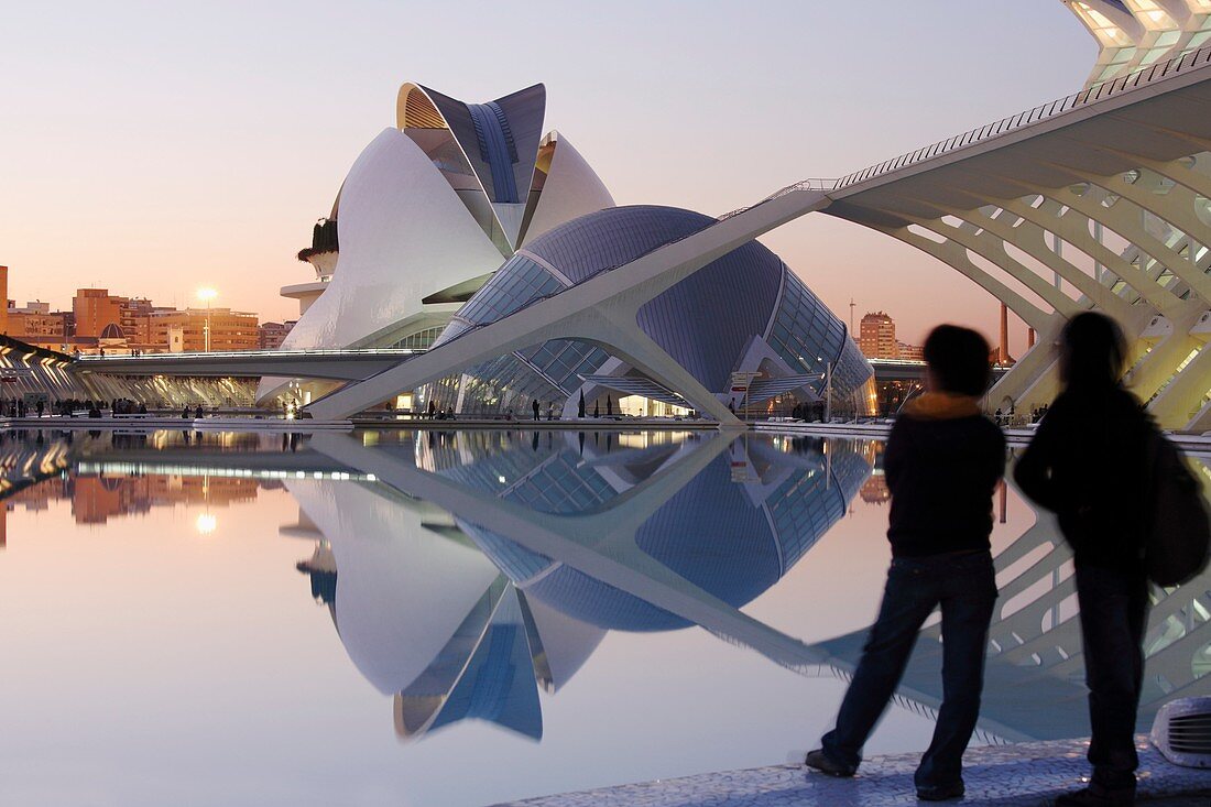 The Hemisferic and Palau de las Arts, City of Arts and Sciences, Valencia, Spain