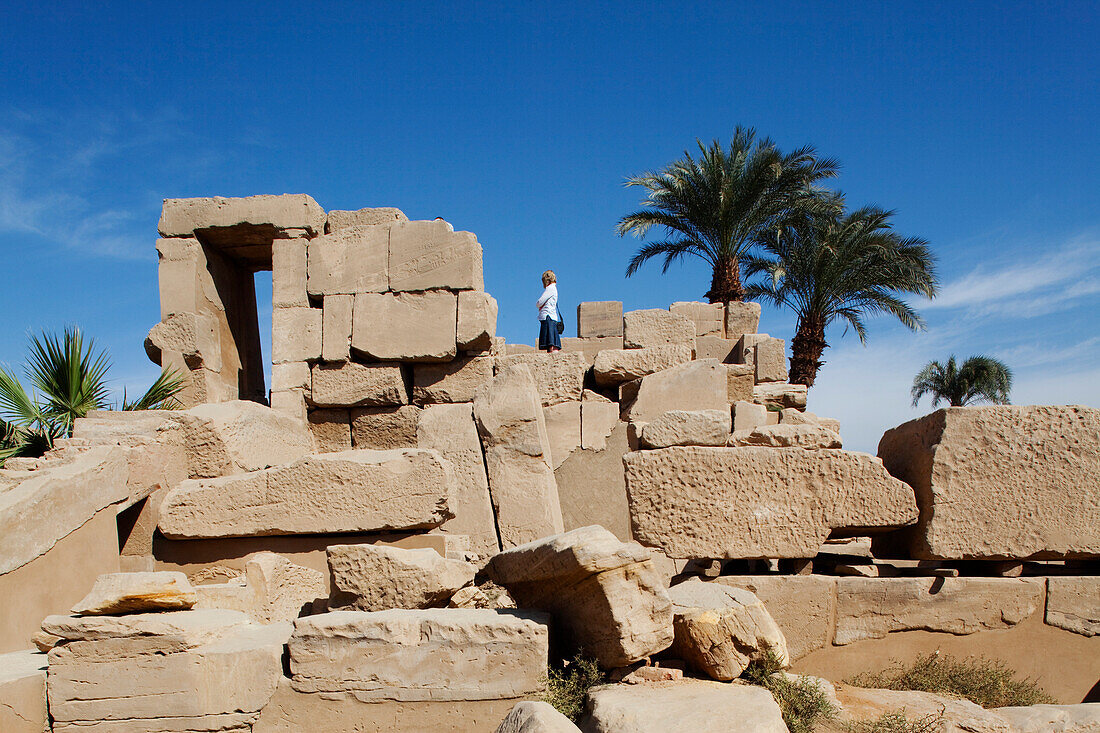 Tempelbezirk des Amun-Re, Karnak Tempel, Luxor, früher Theben, Ägypten, Afrika