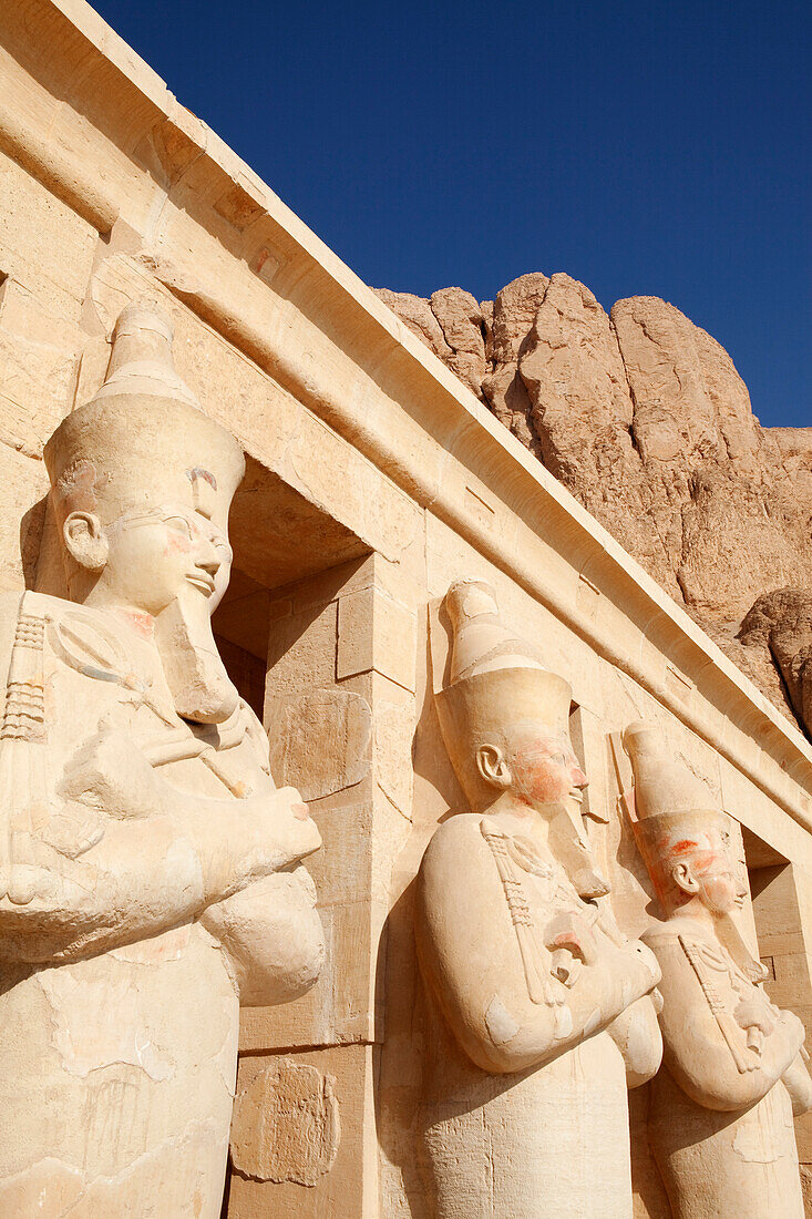 Deir al Bahri, Tempel der Hatschepsut, Luxor, früher Theben, Ägypten, Afrika