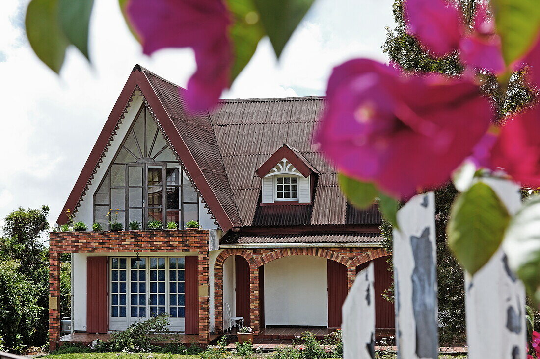 Creole house in La Plaine des Palmistes, La Reunion, Indian Ocean