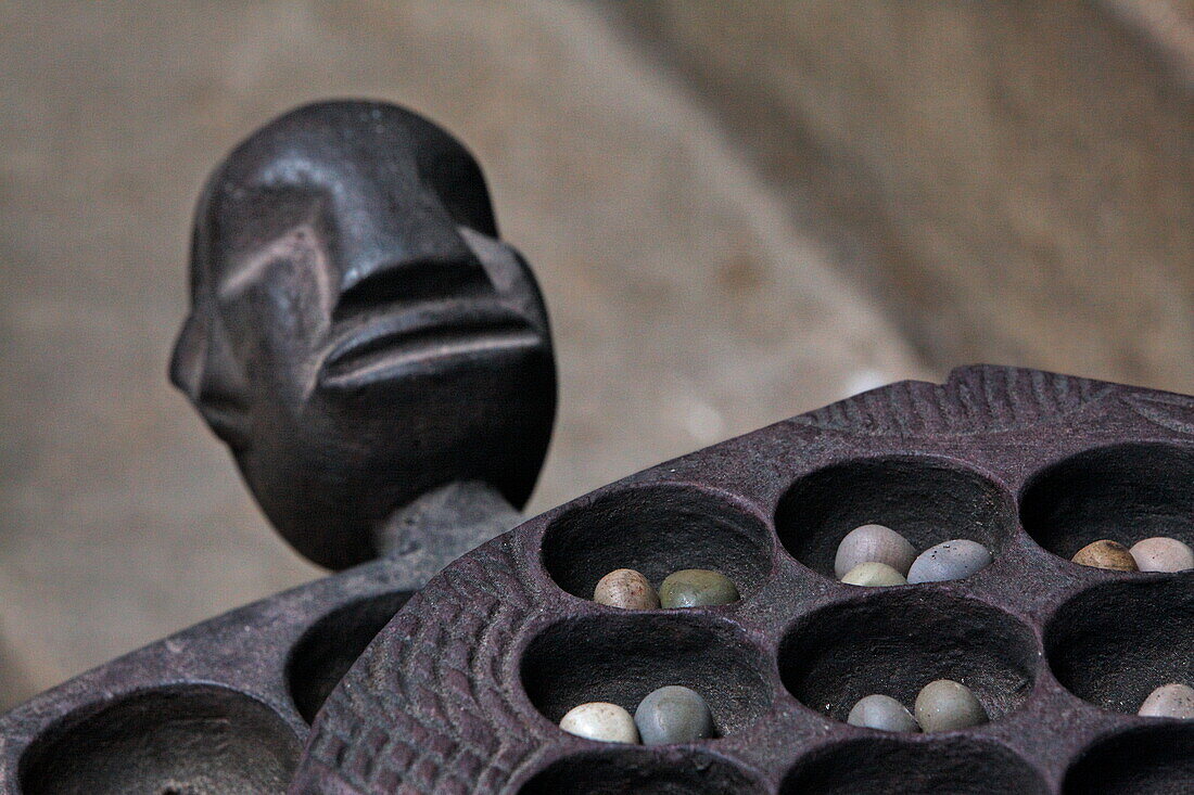 Close up of a Bao game, Stonetown, Zanzibar City, Zanzibar, Tanzania, Africa