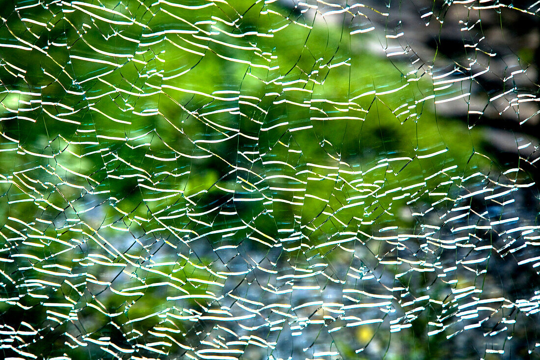 Broken Glass Window, San Francisco, California  USA