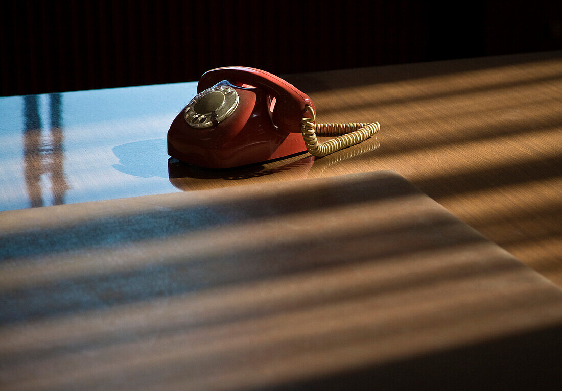 Phone on Table in Presidential Palace, Reunification Palace, Saigon, Ho Chi Minh City, Vietnam