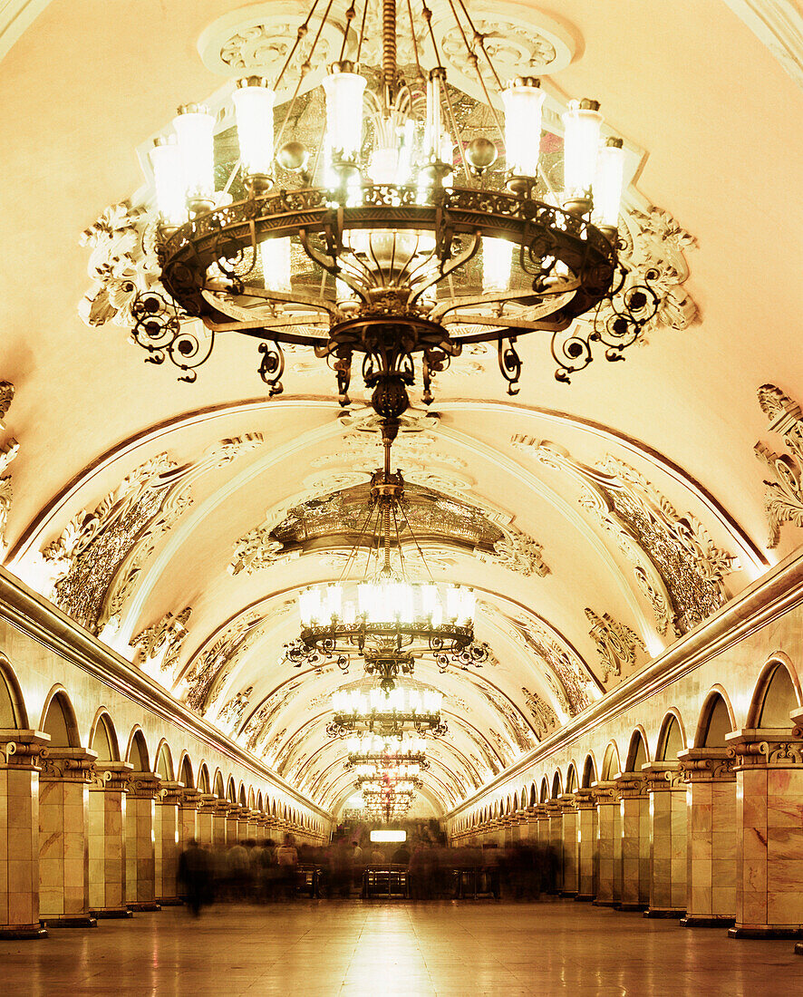 Moscow Underground Station, Moscow, Russia