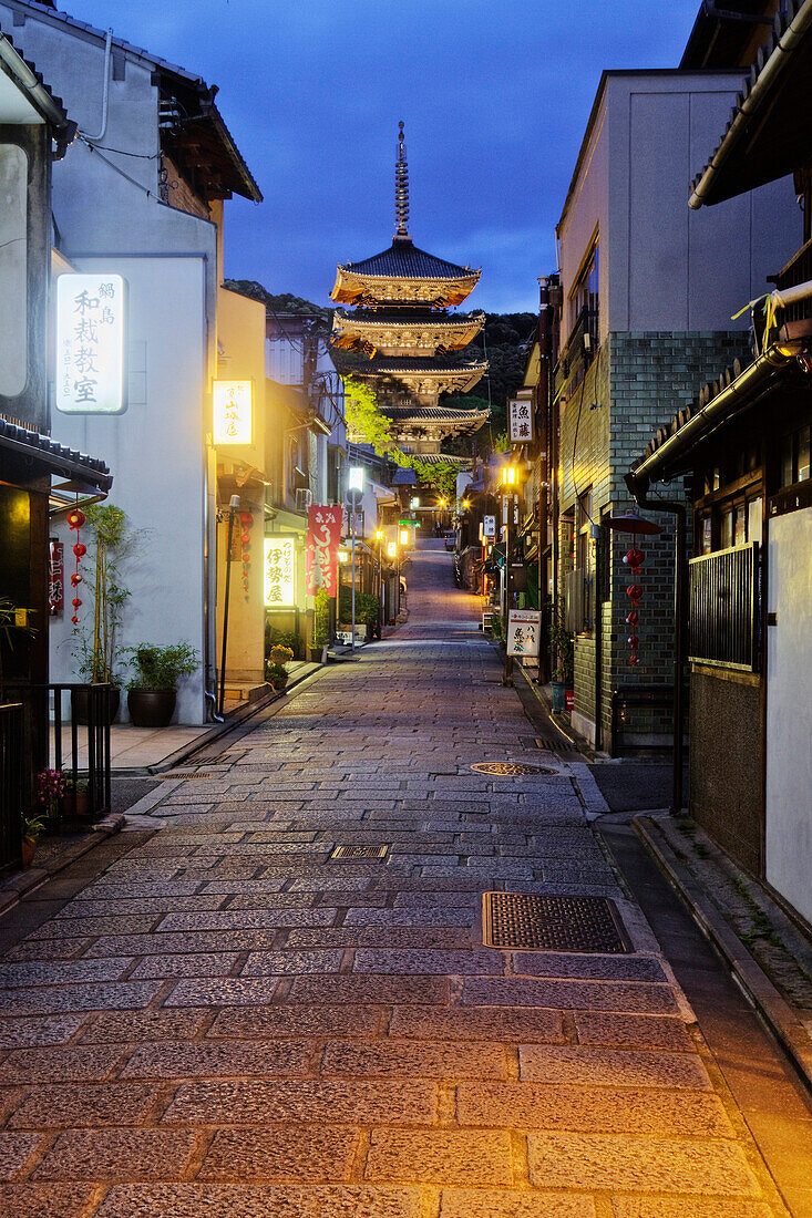 Pagoda at Dusk, Kyoto, Japan