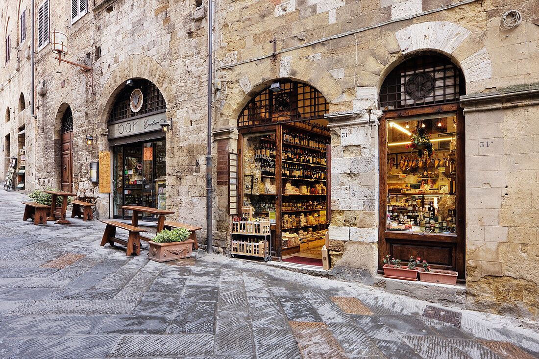Italian Delicatessen or Macelleria, San Gimignano