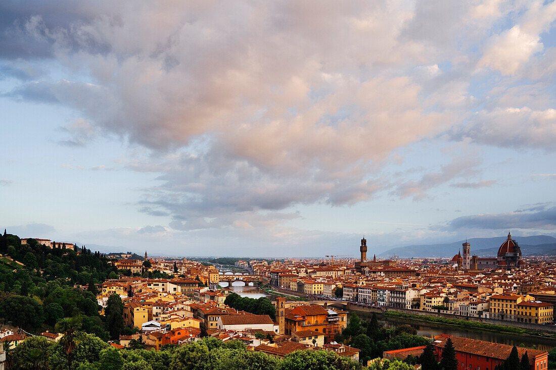 Downtown Florence at Sunrise, Florence, Tuscany, Italy