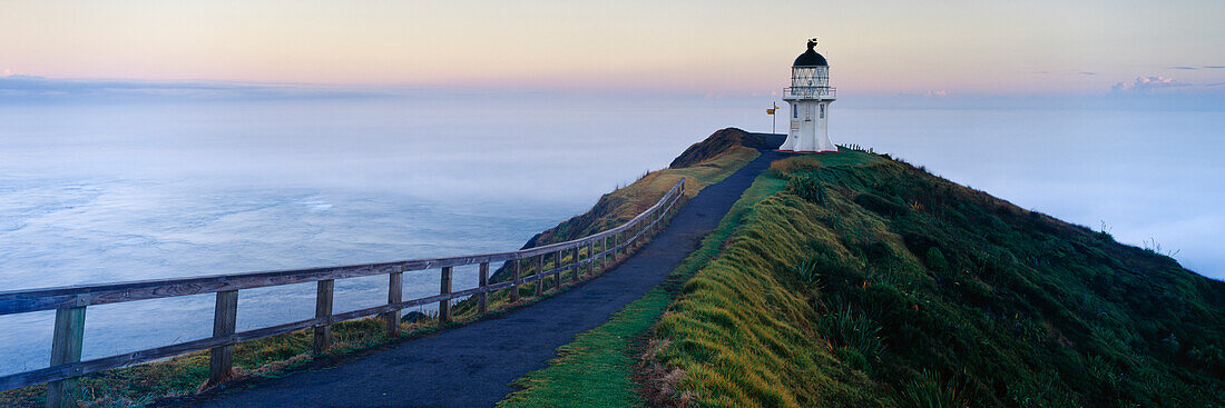 Cape Reinga Lighthouse at Dawn, Cape Reinga, North Island, New Zealand