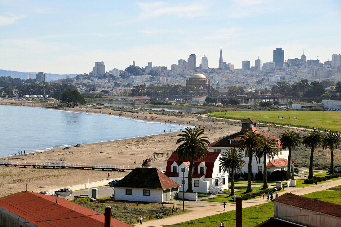 Blick vom Presidio auf San Francisco, Kalifornien, USA, Amerika