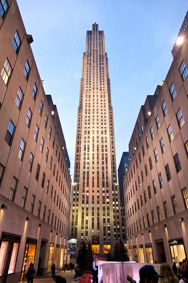 Empire State Building, blick von der Seite, 381 m, Architekturbüro Shreve Lamb and Harmon, Manhattan, New York City, Vereinigte Staaten von Amerika, USA