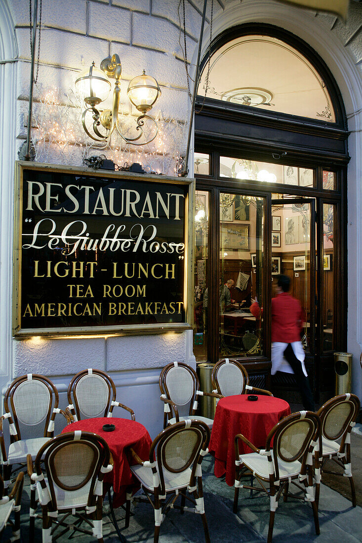 Restaurant le Giubbe Rosse, Florence, Tuscany, Italy