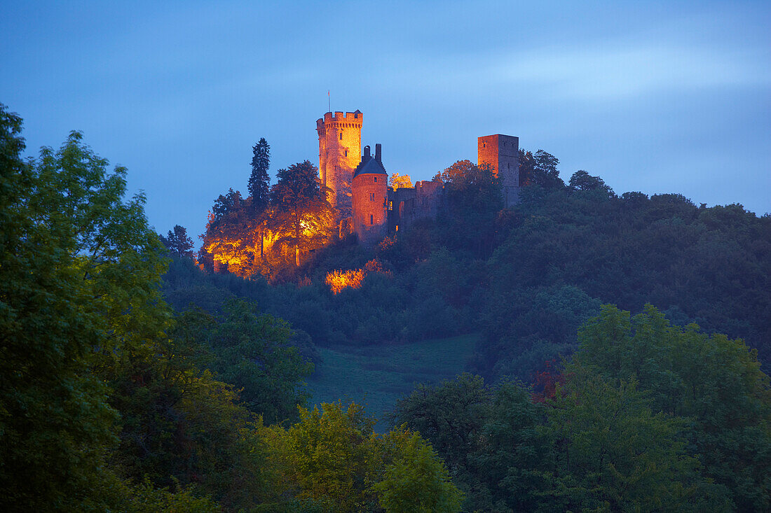 Kasselburg (castle) near Gerolstein, Eifel, Rhineland-Palatinate, Germany, Europe