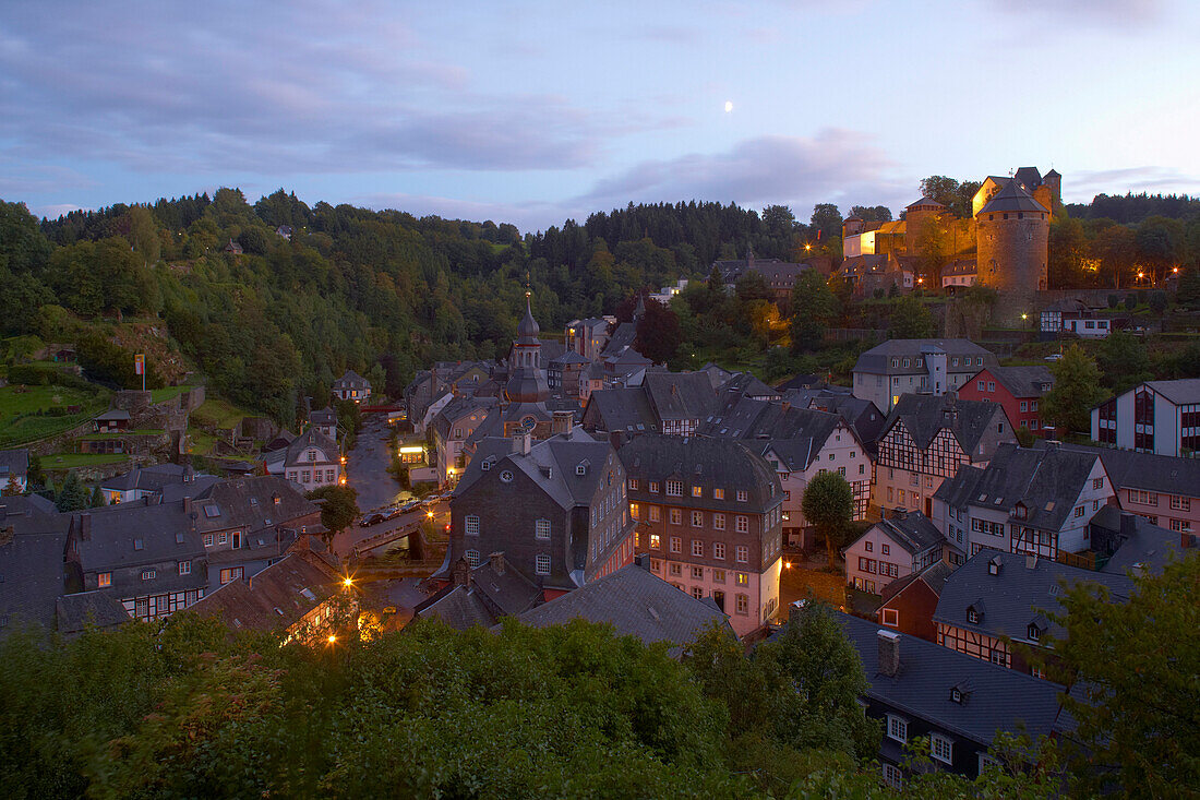 Viewl at Monschau, Evening, Eifel, North Rhine-Westfalia, Germany, Europe