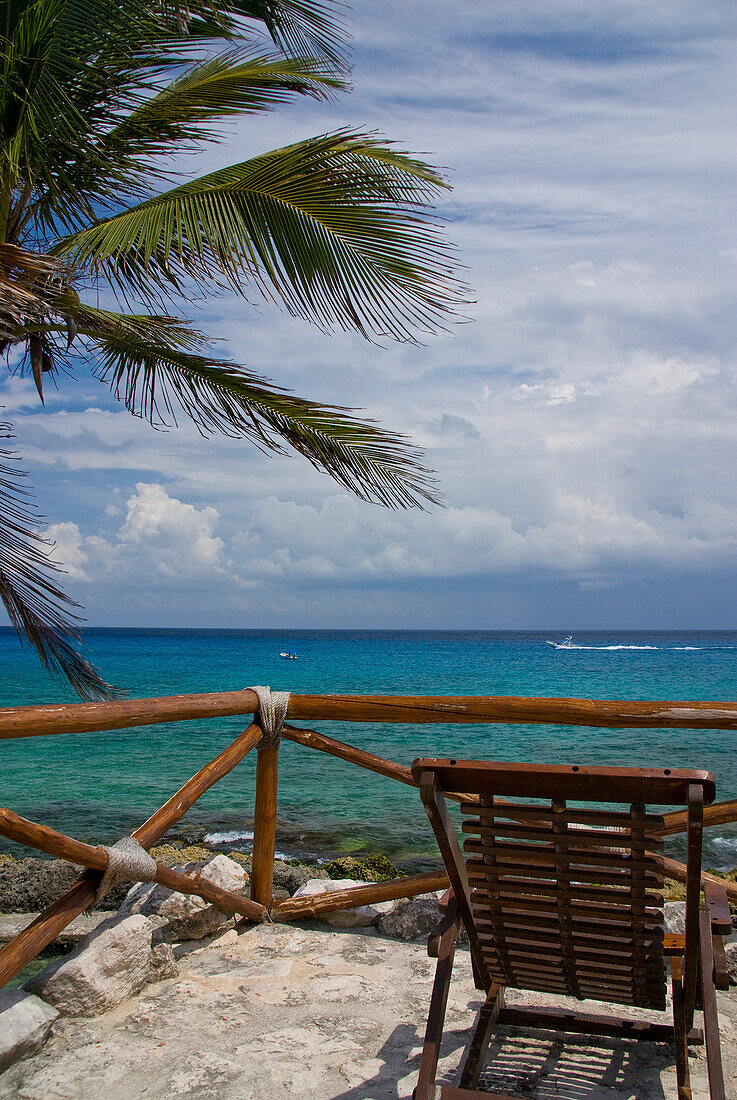 View out to sea, Xcaret, Quintana Roo, Mexico
