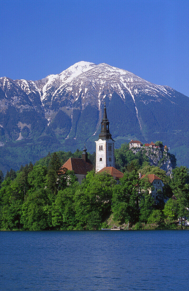 Church of the Assumption on Bled Island, Bled, Gorenjska, Slovenia