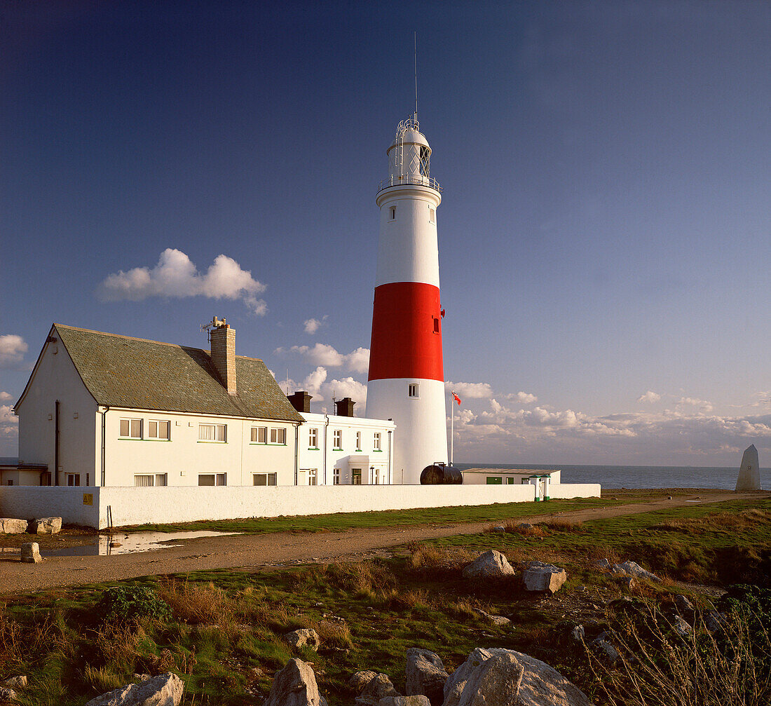 Portland Bill Lighthouse, Portland Bill, Dorset, UK - England