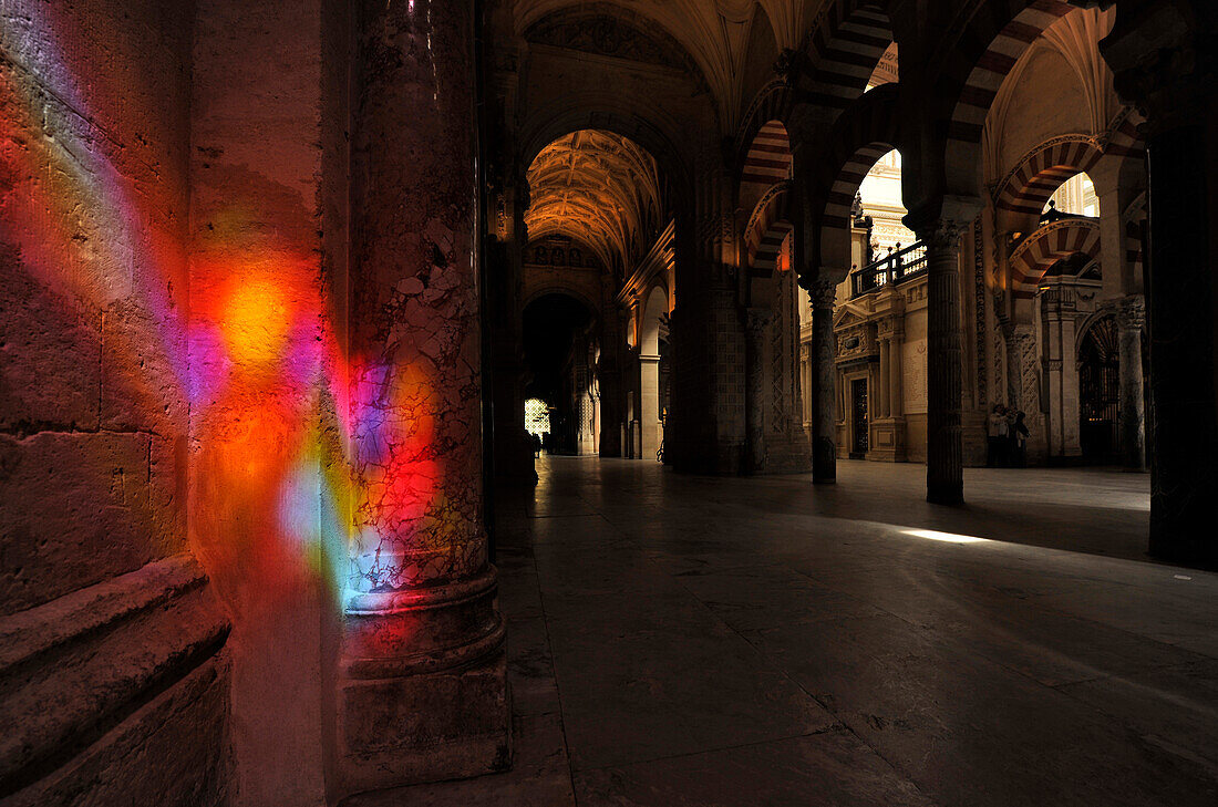 Colourful reflection, Mezquita-Catedral, Cordoba, Province Cordoba, Andalusia, Spain, Mediterranean Countries
