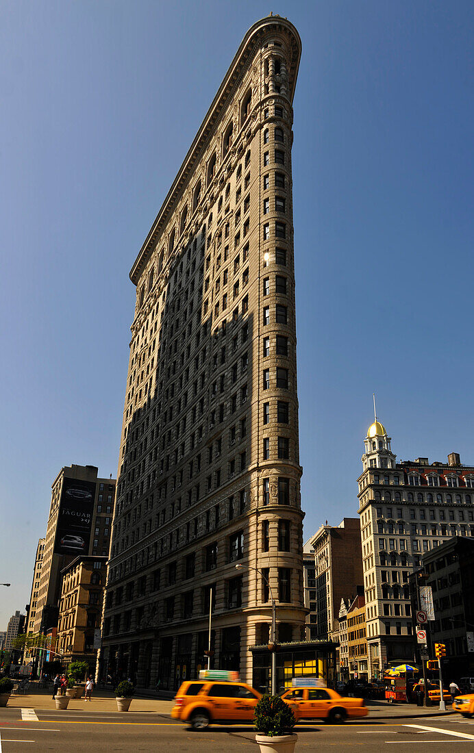 Flatiron Gebäude, Architekt Daniel Hudson Burnham, Manhattan, New York City, New York, USA, Nordamerika, Amerika