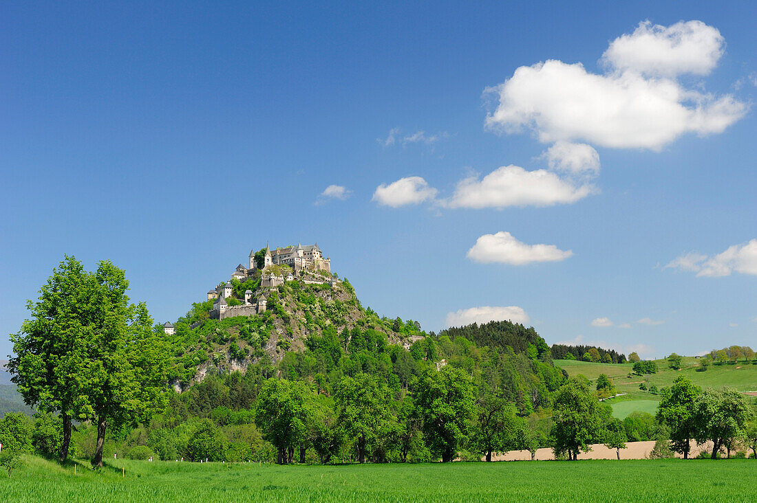 Blick auf Burg Hochosterwitz, Kärnten, Österreich, Europa