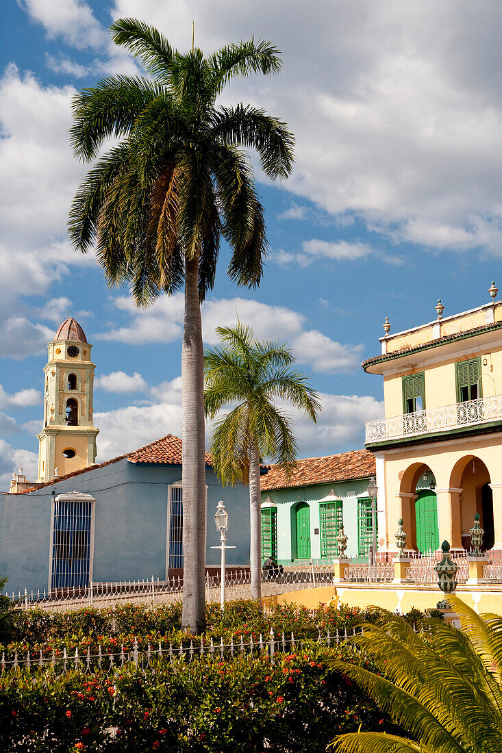 Plaza Mayor in the old town of Trinidad, Sancti Spiritus, Cuba