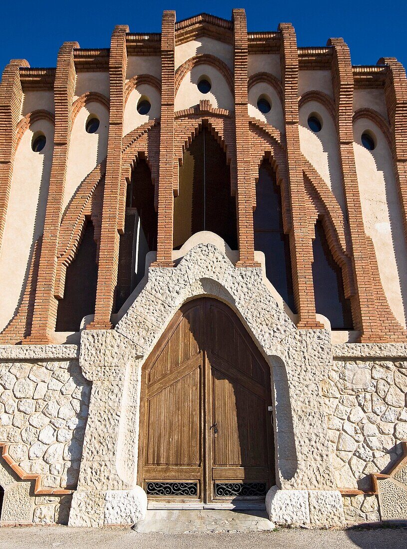 Art nouveau cooperative winery by architect Cesar Martinell, Nulles. Alt Camp, Tarragona province, Catalonia, Spain