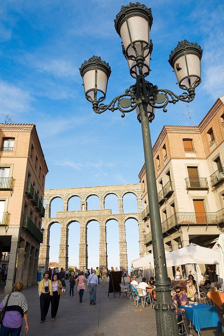 Roman aqueduct. Segovia. Spain