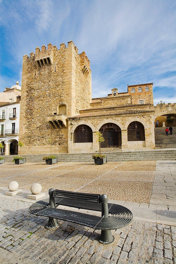 Tower of Bujaco. Main Square. CÃ¡ceres. Extremadura. Spain.