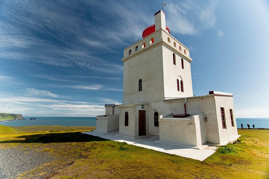 lighthouse in Dýrhólaey Vik South Iceland