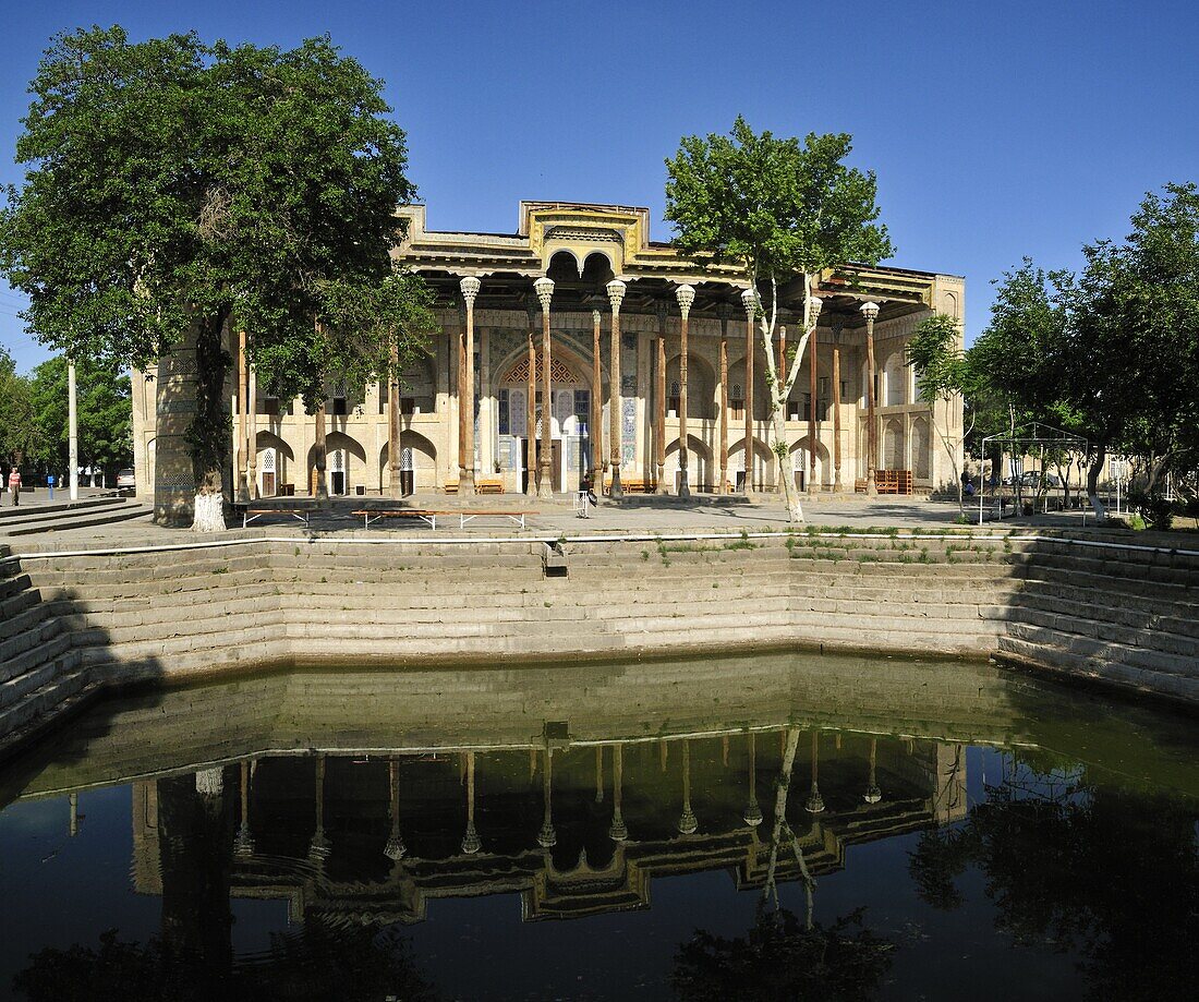 Bolo Hauz Mosque, Bukhara, Buchara, Silk Road, Unesco World Heritage Site, Uzbekistan, Central Asia