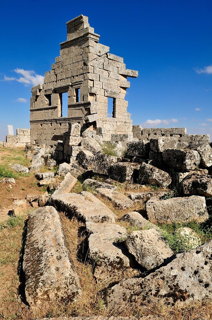 byzantine ruin at the archeological site of Serjilla, Dead Cities, Syria, Middle East, West Asia