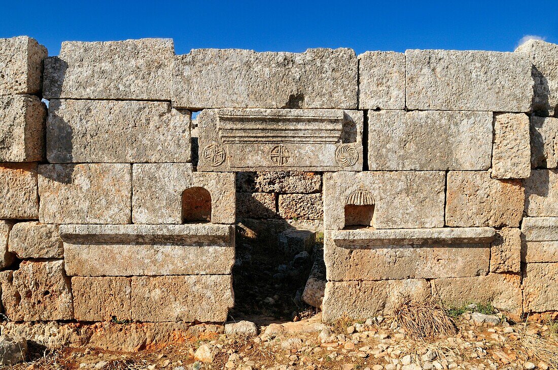 byzantine ruin at the archeological site of Serjilla, Dead Cities, Syria, Middle East, West Asia