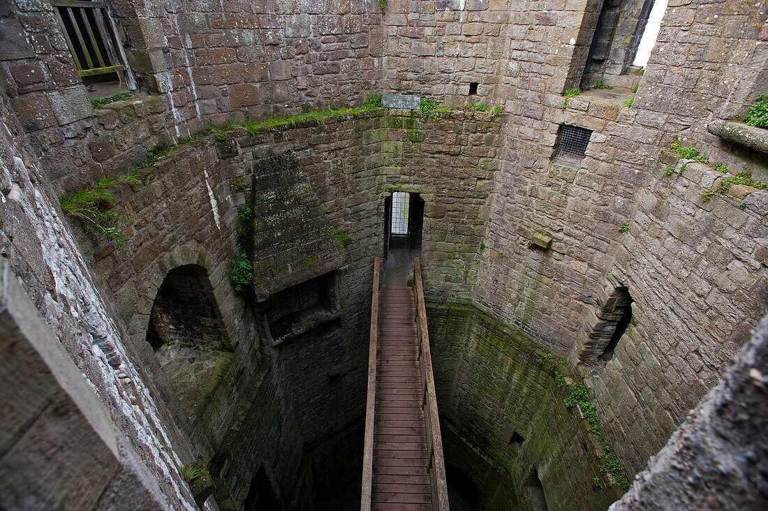 Inside view of the tower at Caernarfon Castle, Caernarfon, Wales, UK