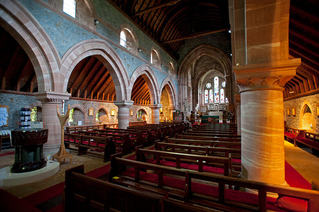 Kirche in Betws-y-coed, Snowdonia National Park, Wales, Großbritannien