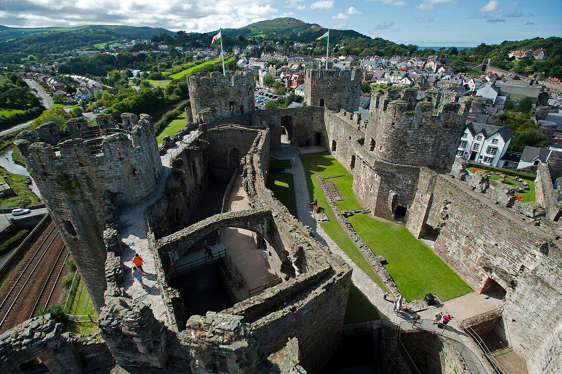 Conwy Castle in Conwy, Wales, UK