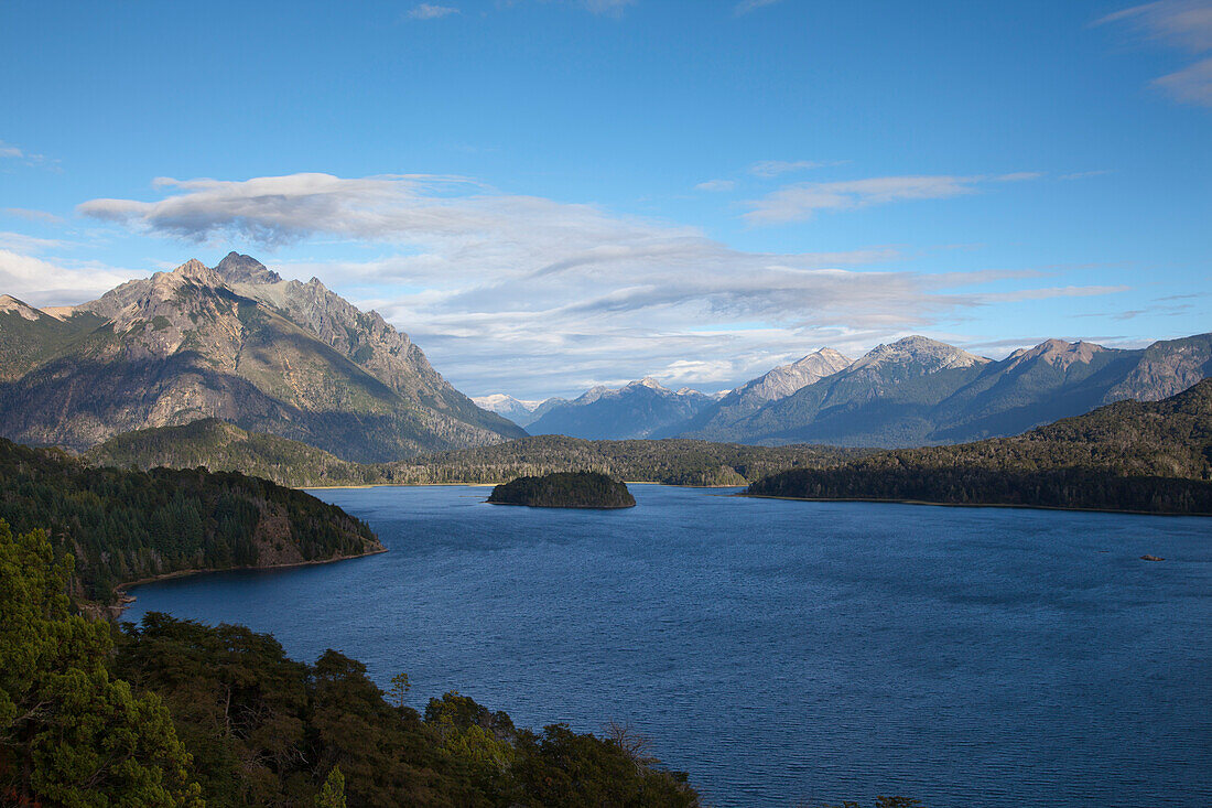 Landscape at Lago Moreno, Nahuel Huapi National park, near San Carlos de Bariloche, Rio Negro, Patagonia, Argentina