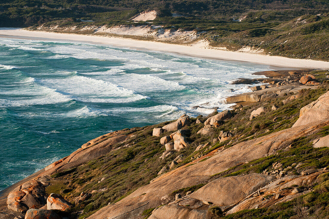 view from Pillar Point to Squeaky Beach, Wilsons Promontory National Park, Victoria, Australia