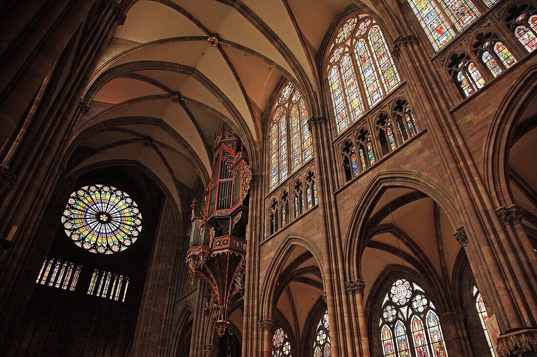 Staindes glass of Cathedral France, Alsace, Strasbourg