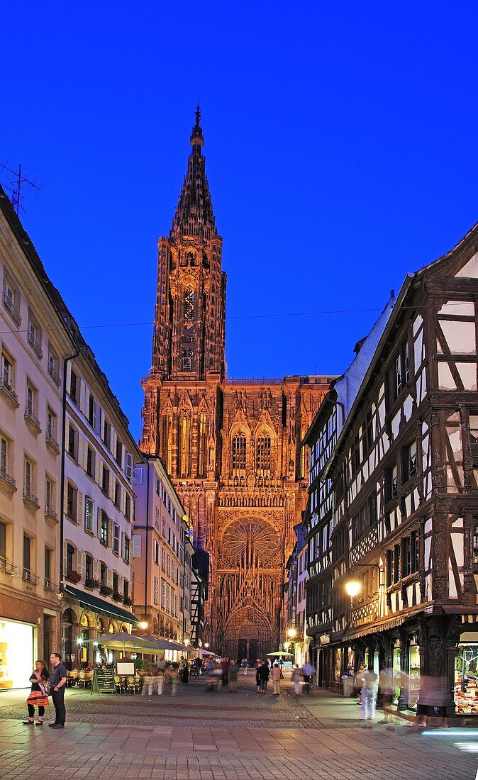 France, Alsace, Strasbourg, Cathedral