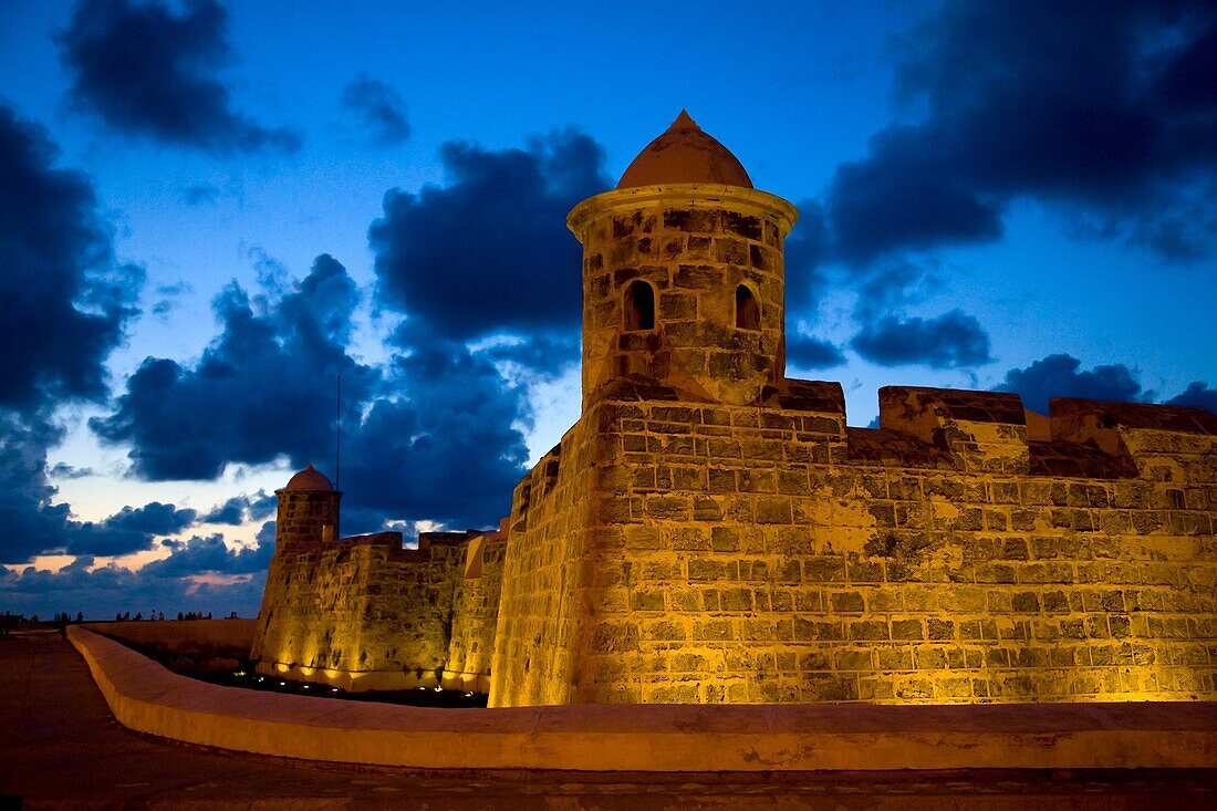 The castle of San Salvador de la Punta in Havana City in Cuba