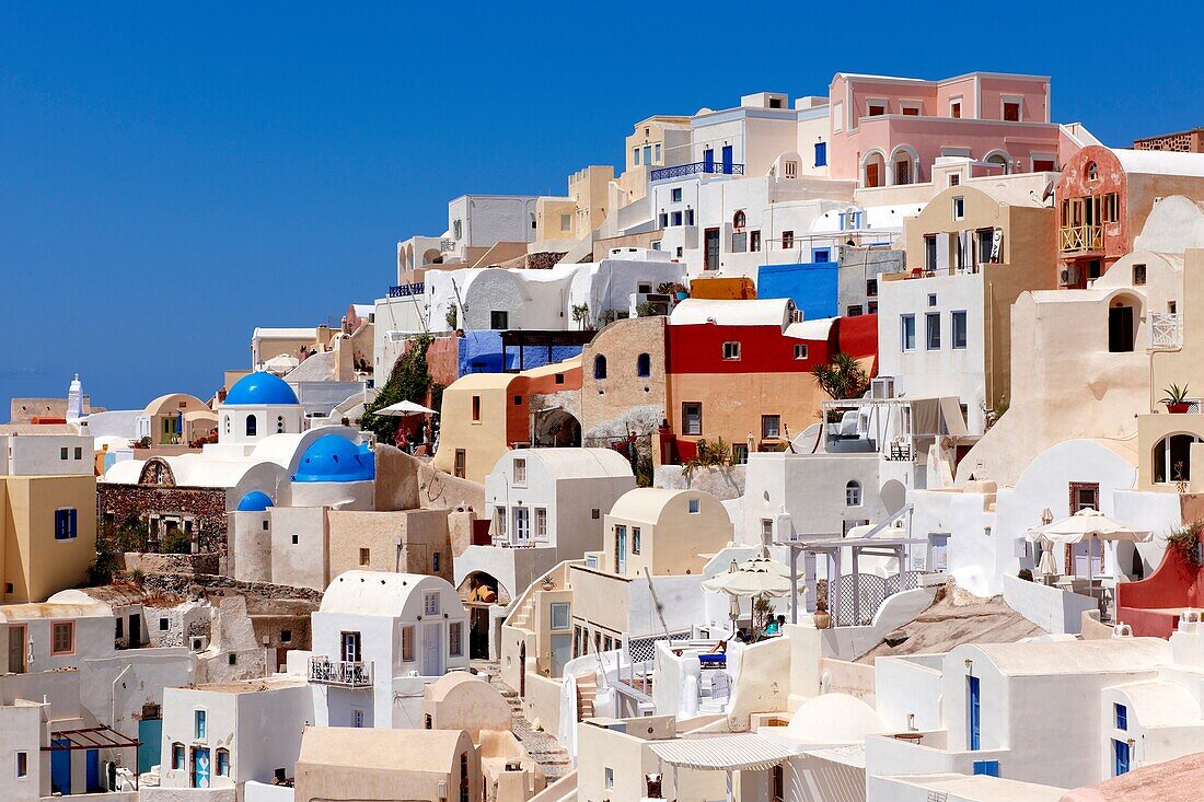 oia Ia Santorini Town- Greek Cyclades islands.