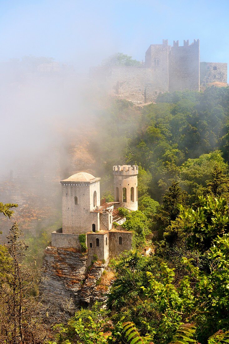 Castello di Vv©nere Venere vârice, Erice, Sicily stock photos