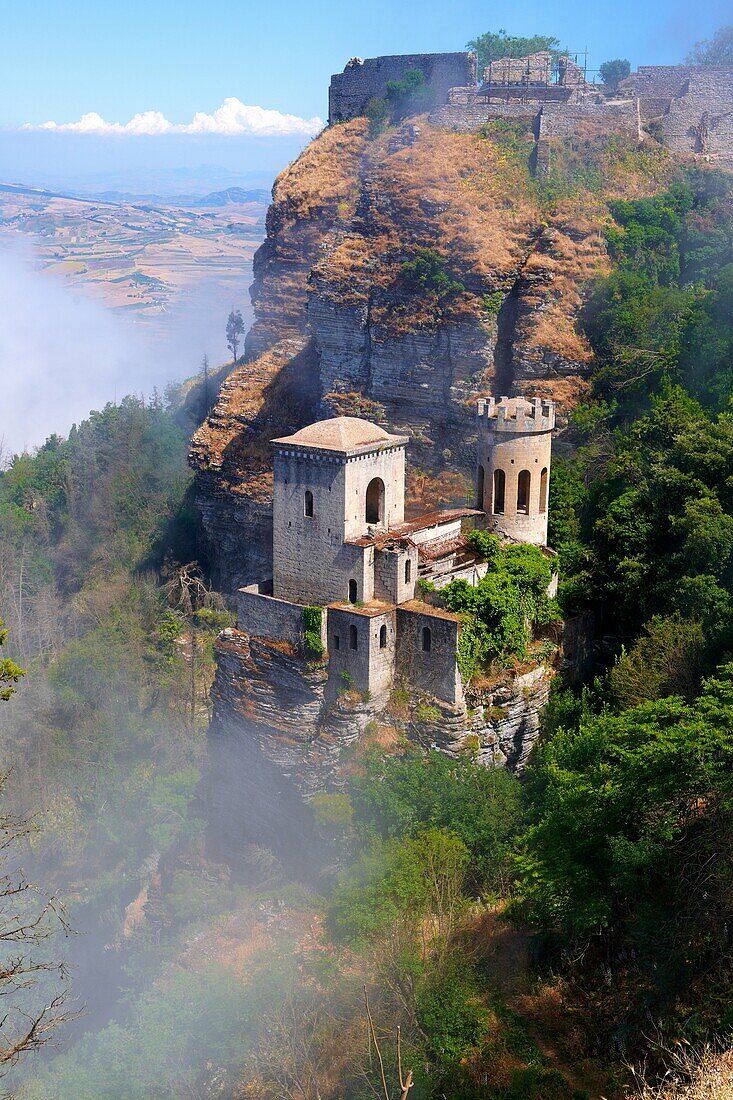 Castello di Vv©nere Venere vârice, Erice, Sicily stock photos